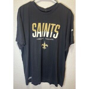 NFL New Era Black New Orleans Saints T-Shirt NWT Size XL Polyester